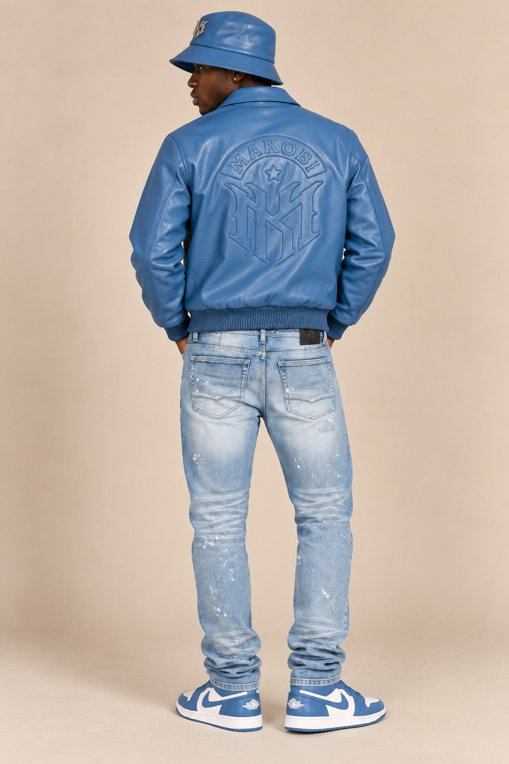 M4554 Azzuri PU Jacket - Midnight Blue