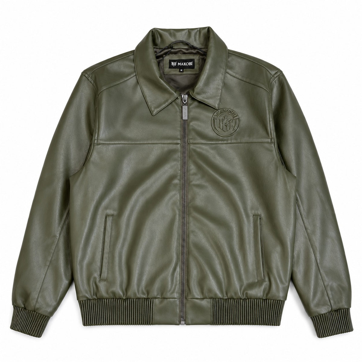 M4554 Azzuri PU Jacket - Olive