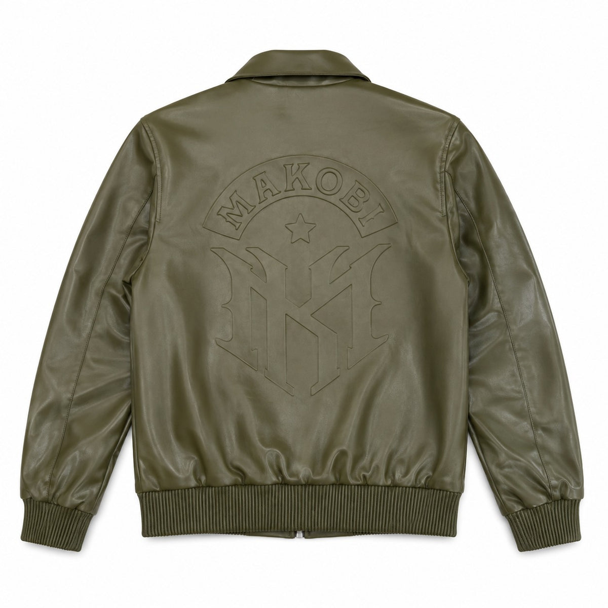 M4554 Azzuri PU Jacket - Olive