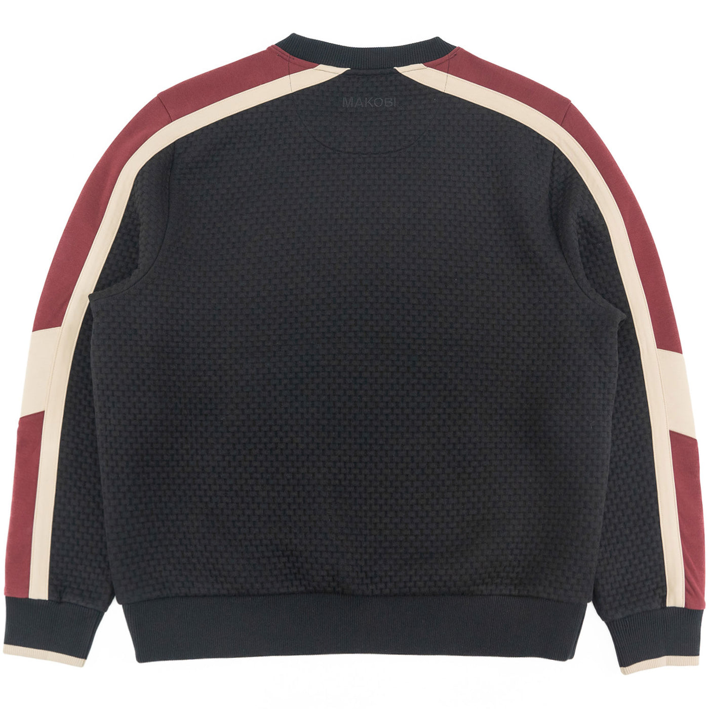 Sweatshirt | M4555 Lorenzo Jacquard Crewneck - Black