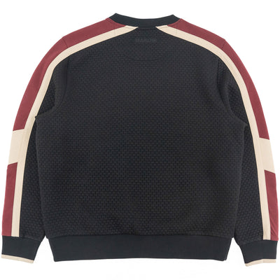 Sweatshirt | M4555 Lorenzo Jacquard Crewneck - Black
