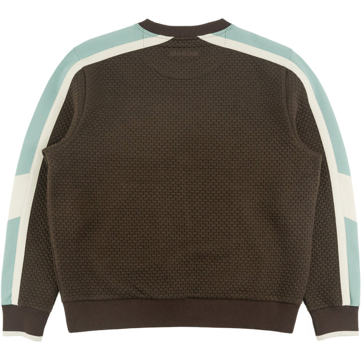 Sweatshirt | M4555 Lorenzo Jacquard Crewneck - Brown