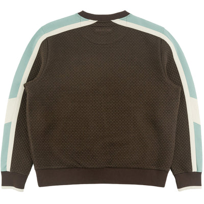Sweatshirt | M4555 Lorenzo Jacquard Crewneck - Brown