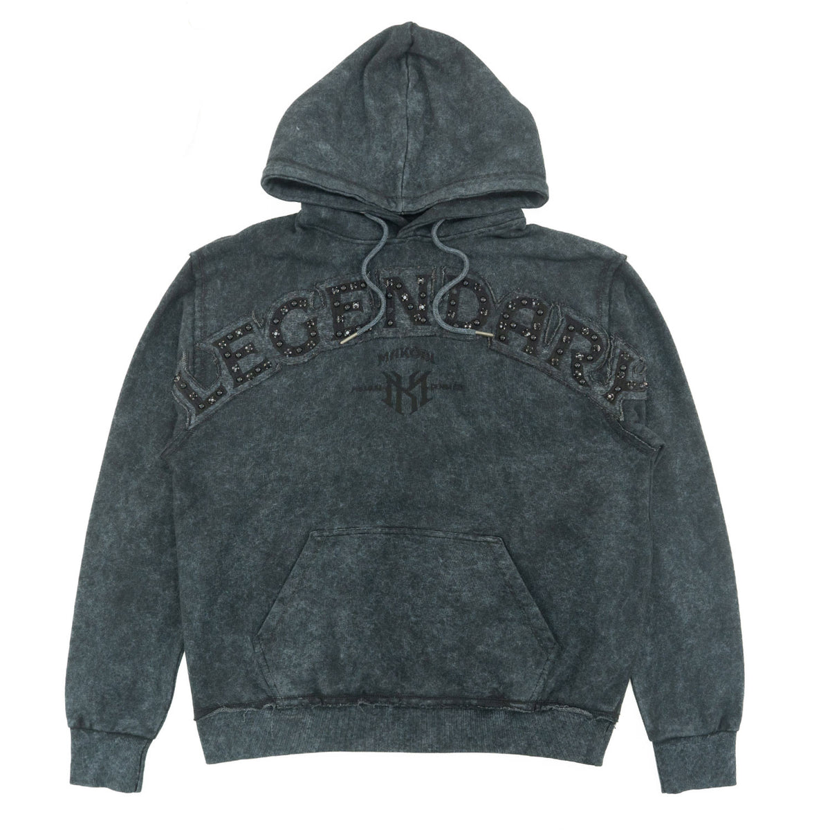 M4557 Sartoni Pull Over Fleece Hoodie - Black