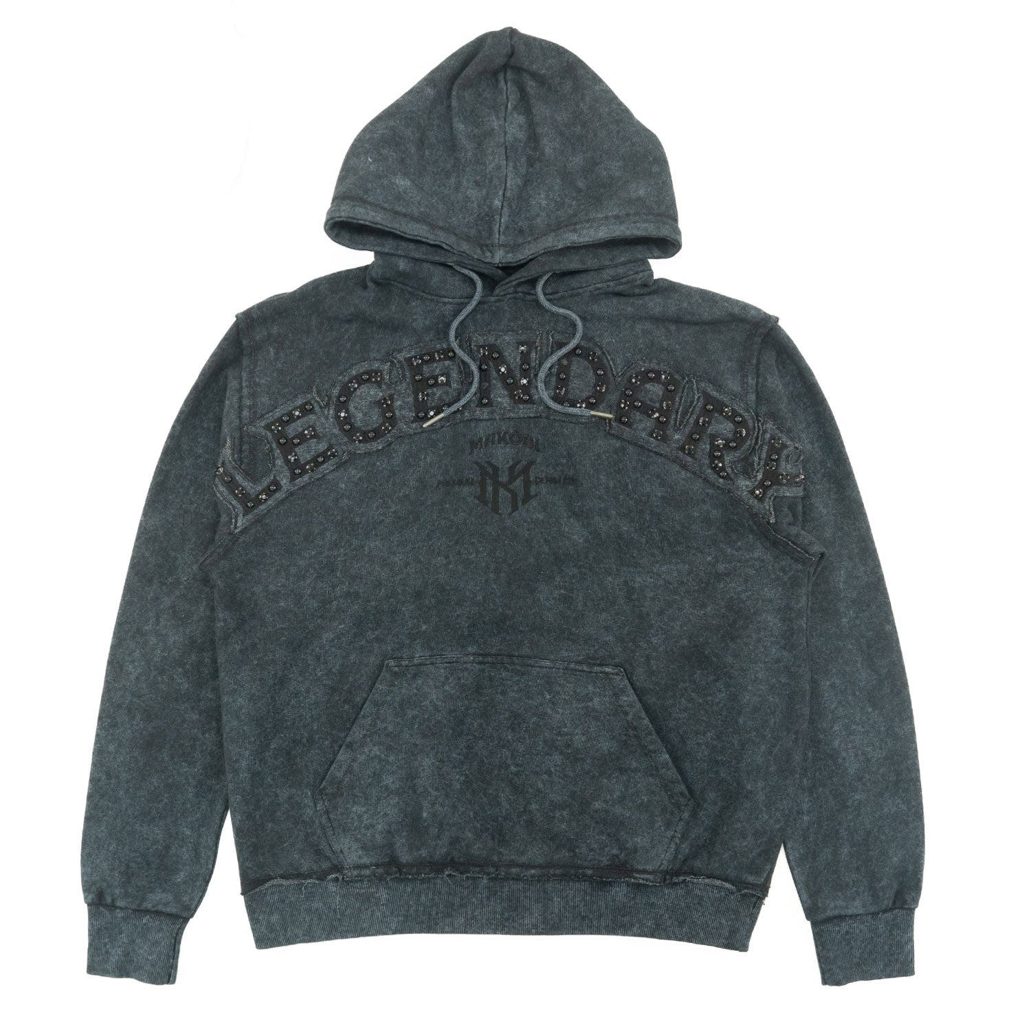 M4557 Sartoni Pull Over Fleece Hoodie - Black