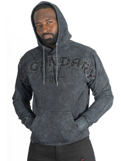 M4557 Sartoni Pull Over Fleece Hoodie - Black