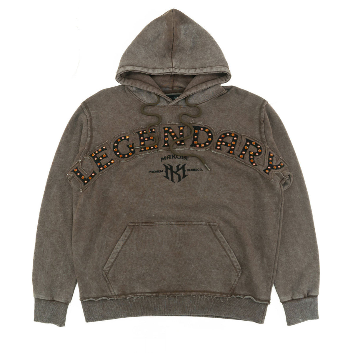 M4557 Sartoni Pull Over Fleece Hoodie - Brown