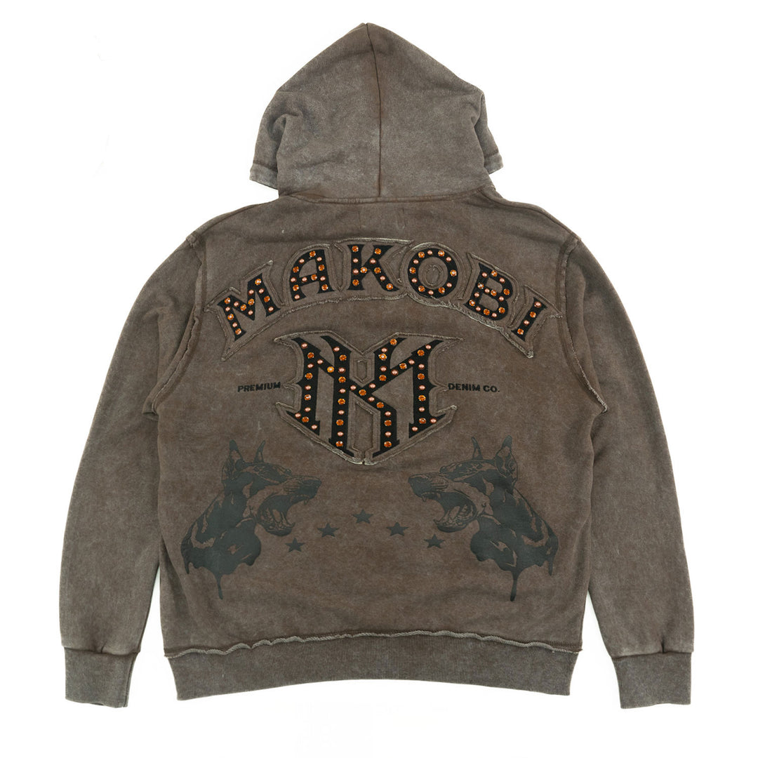 Hoodie | M4557 Sartoni Pull Over- Brown