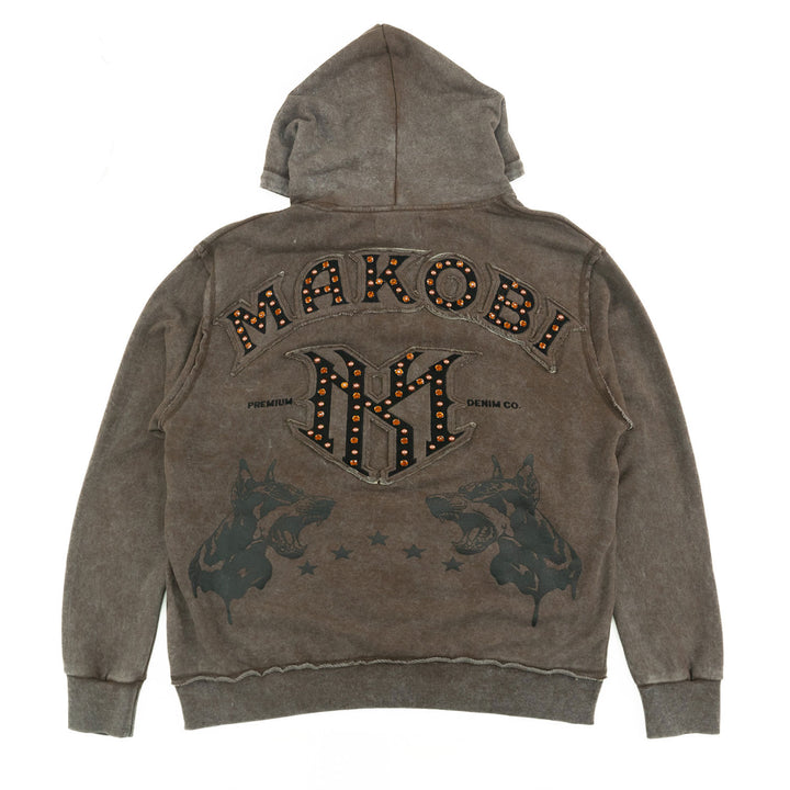 Hoodie | M4557 Sartoni Pull Over- Brown