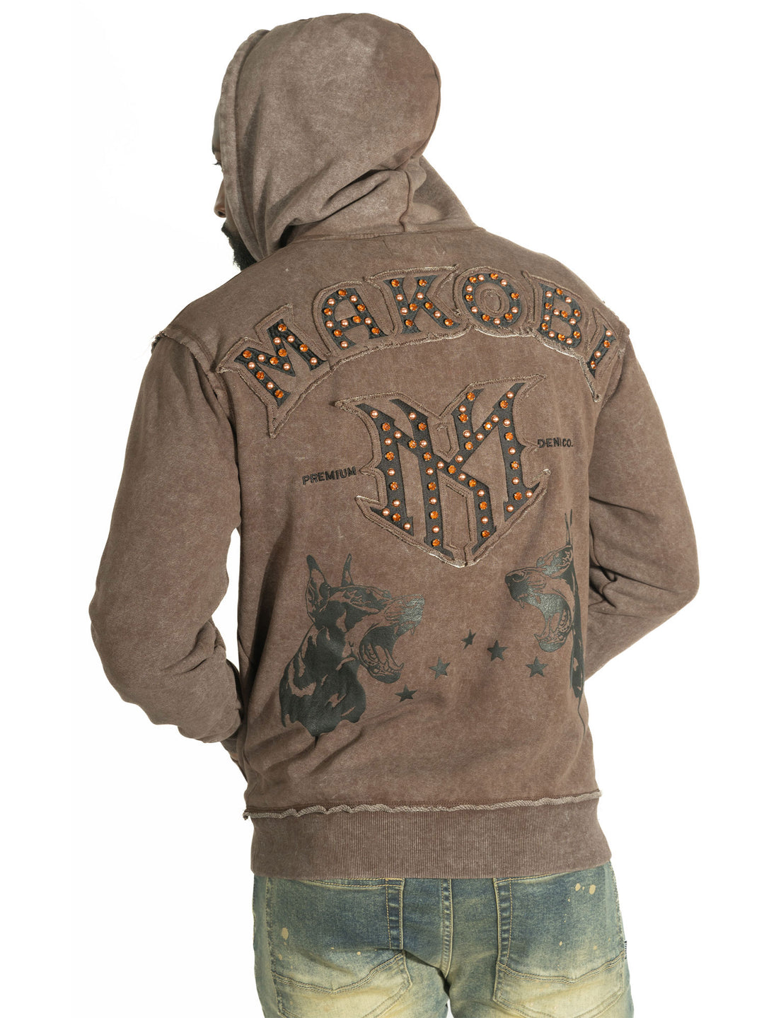 Hoodie | M4557 Sartoni Pull Over- Brown