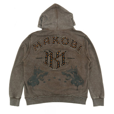 Hoodie | M4557 Sartoni Pull Over- Brown