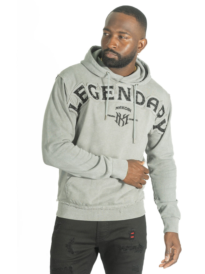 Hoodie | M4557 Sartoni Pull Over - Gray