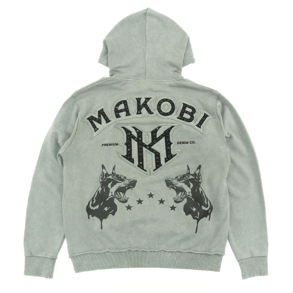 M4557 Sartoni Pull Over Fleece Hoodie - Gray