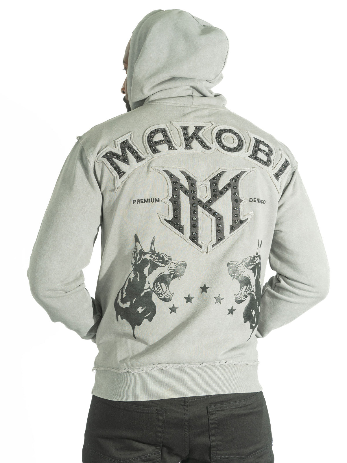 M4557 Sartoni Pull Over Fleece Hoodie - Gray