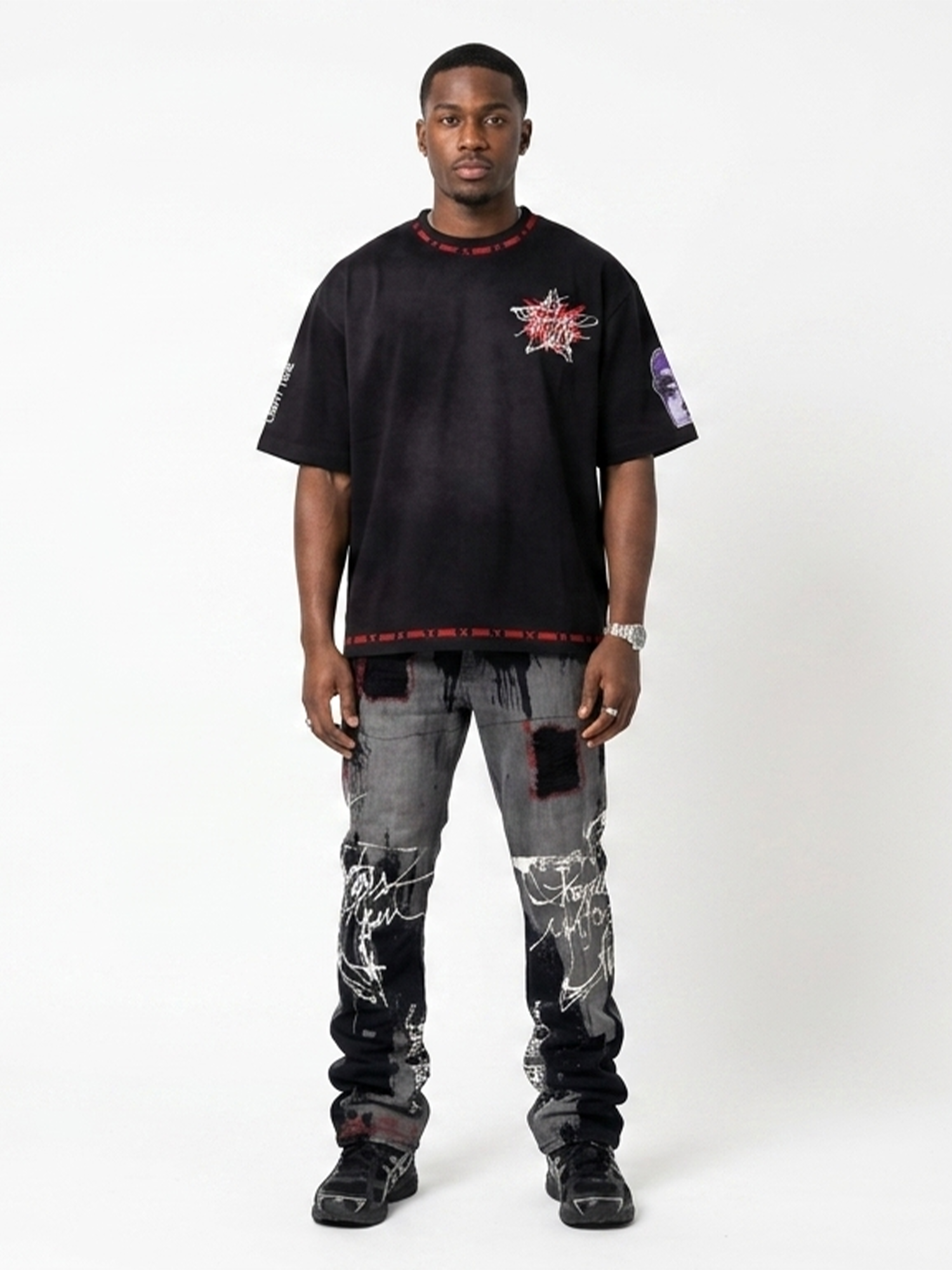 M458 Prego Boxed Tee - Black