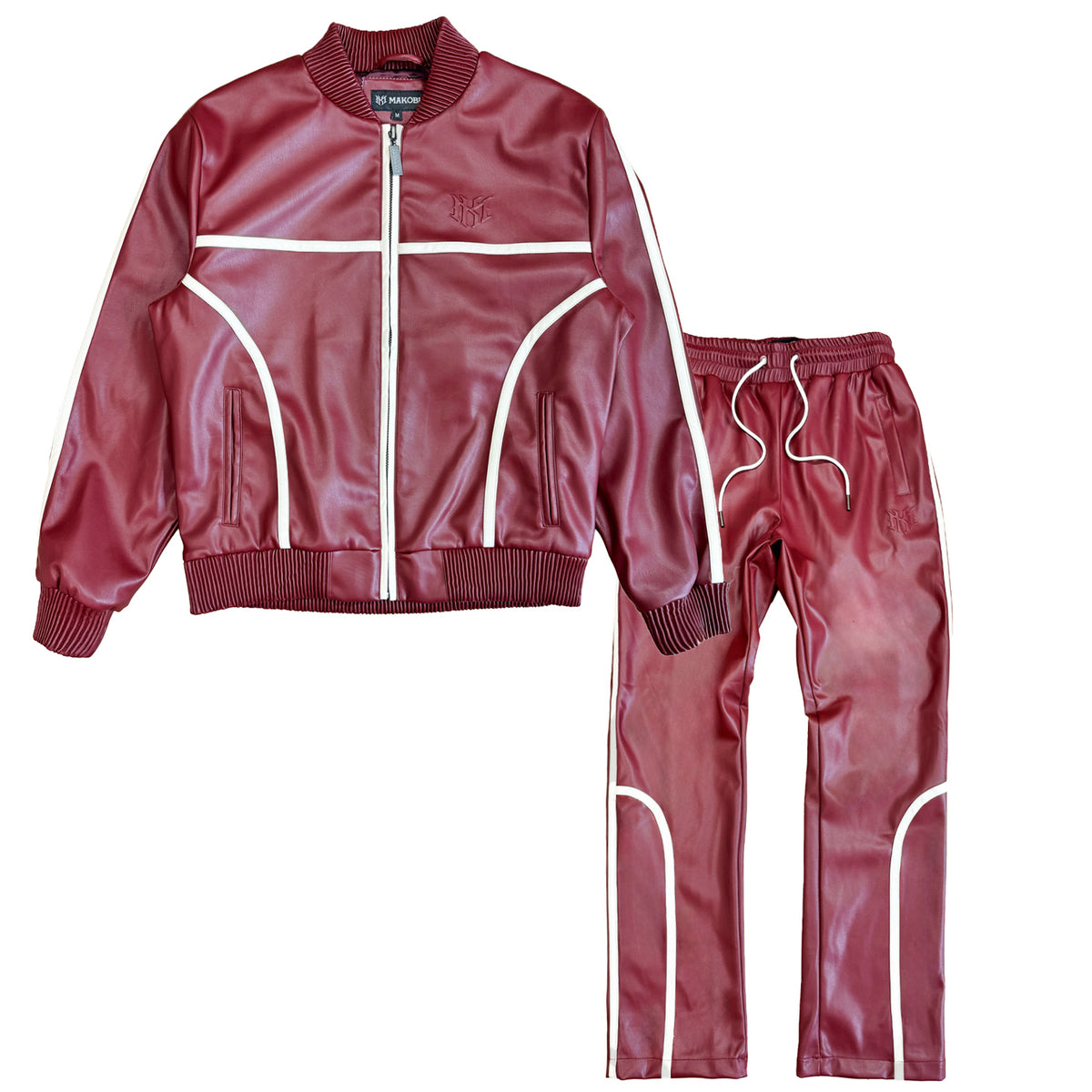 M4580 Azzuri Vegan Leather Set - Burgundy