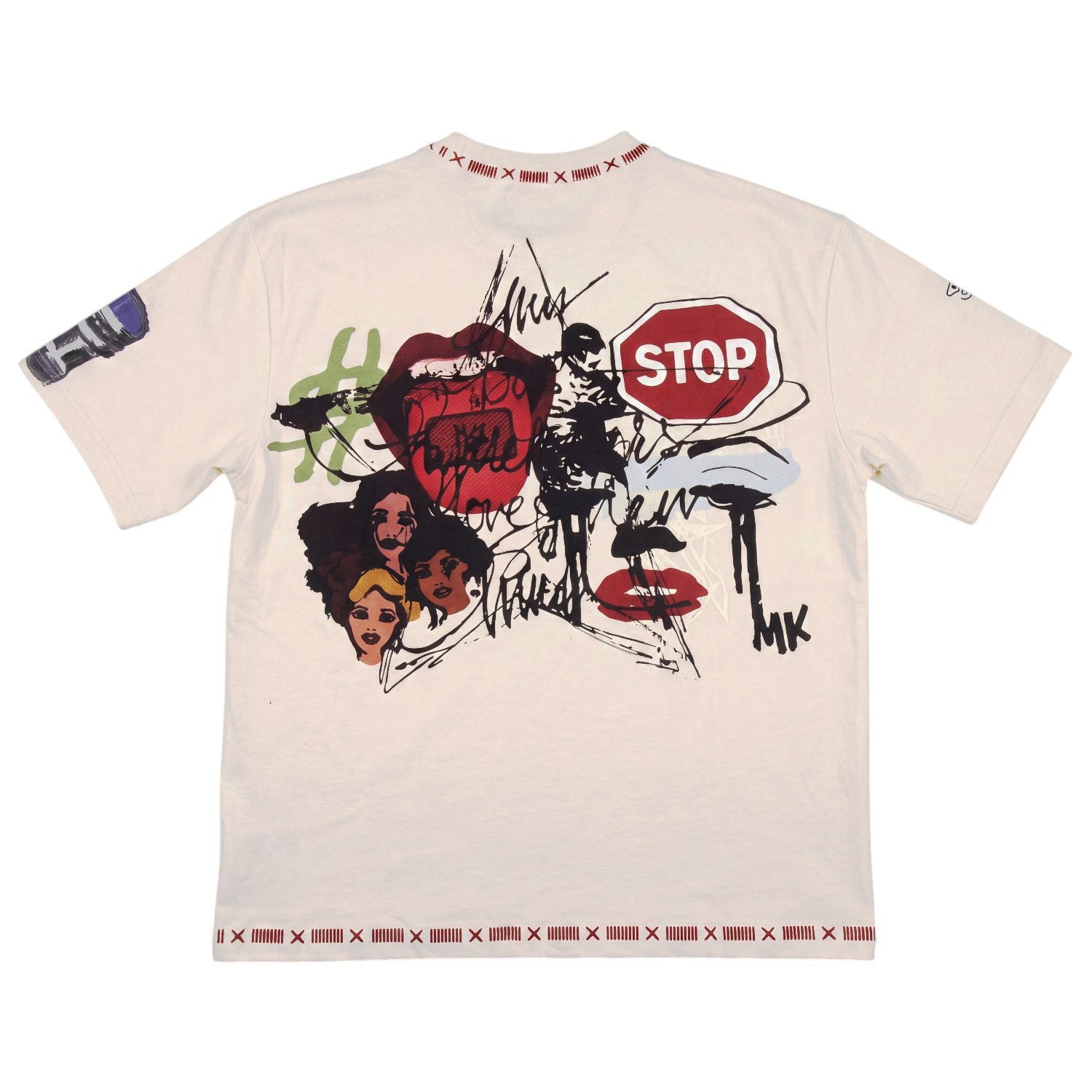 M458 Prego Boxed Tee - Natural