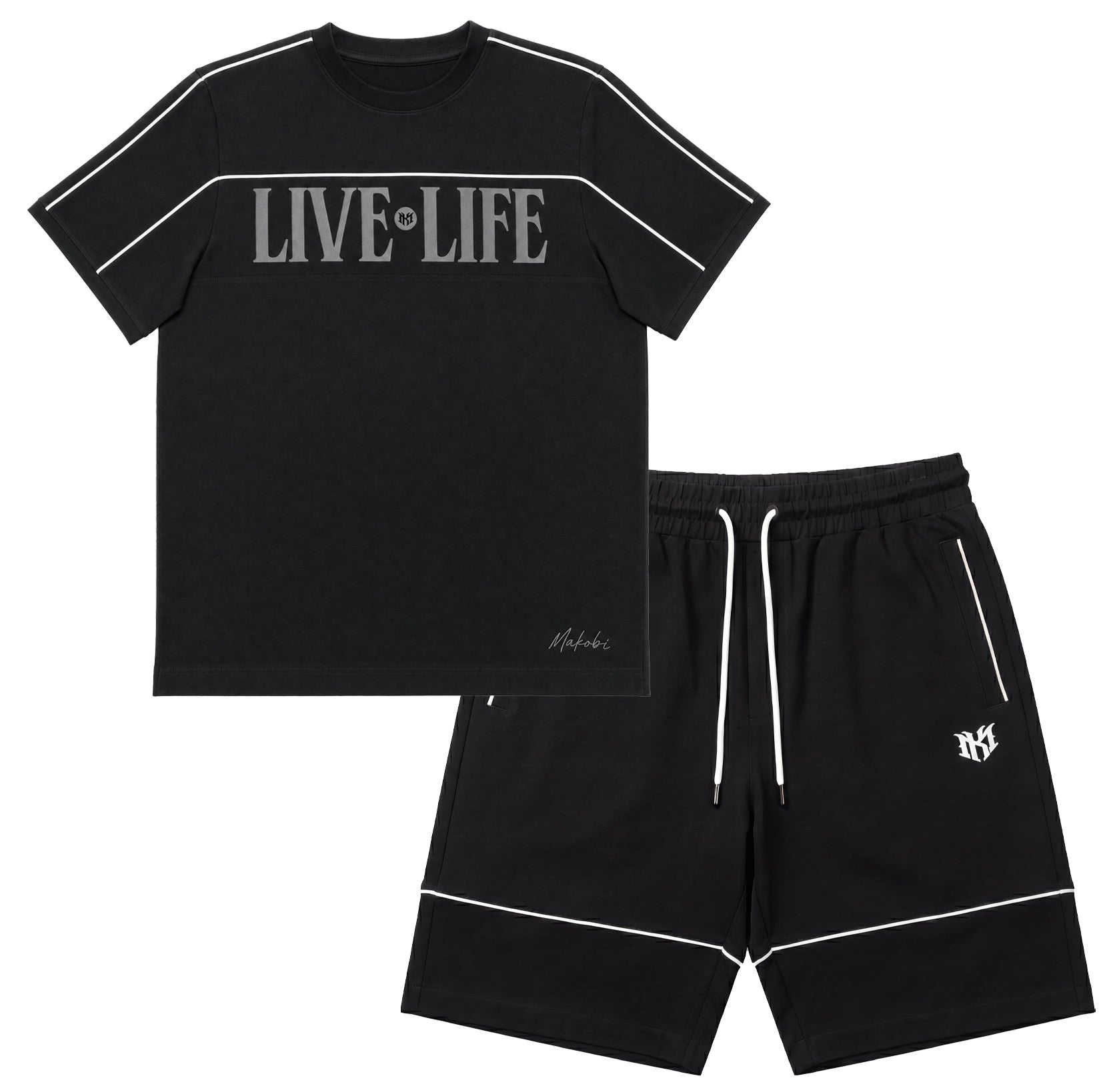 M459 Live Life T-shirt - Black