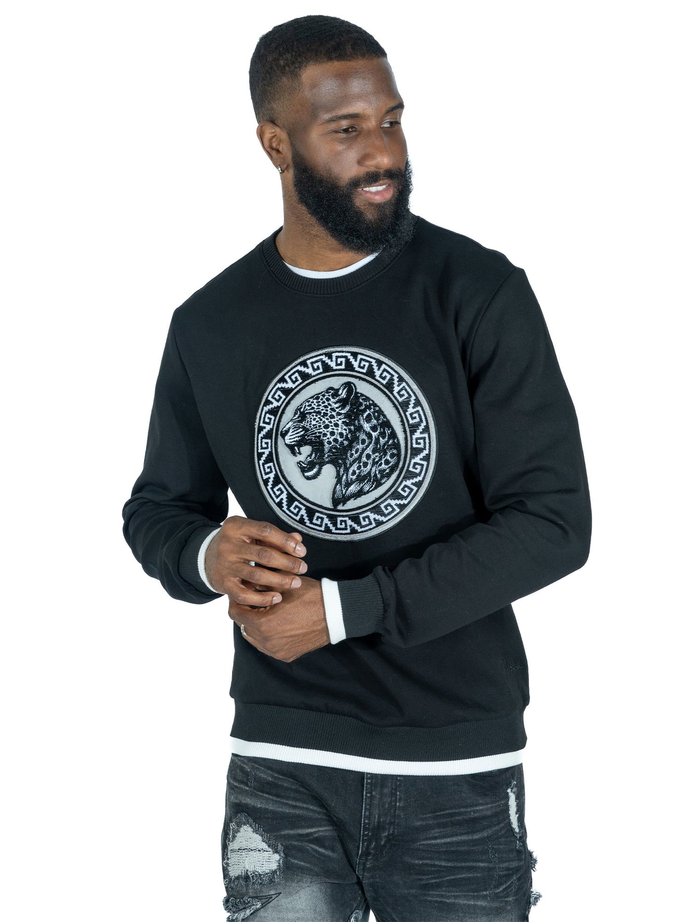 M4590 Pantera Crewneck Sweatshirt - Black