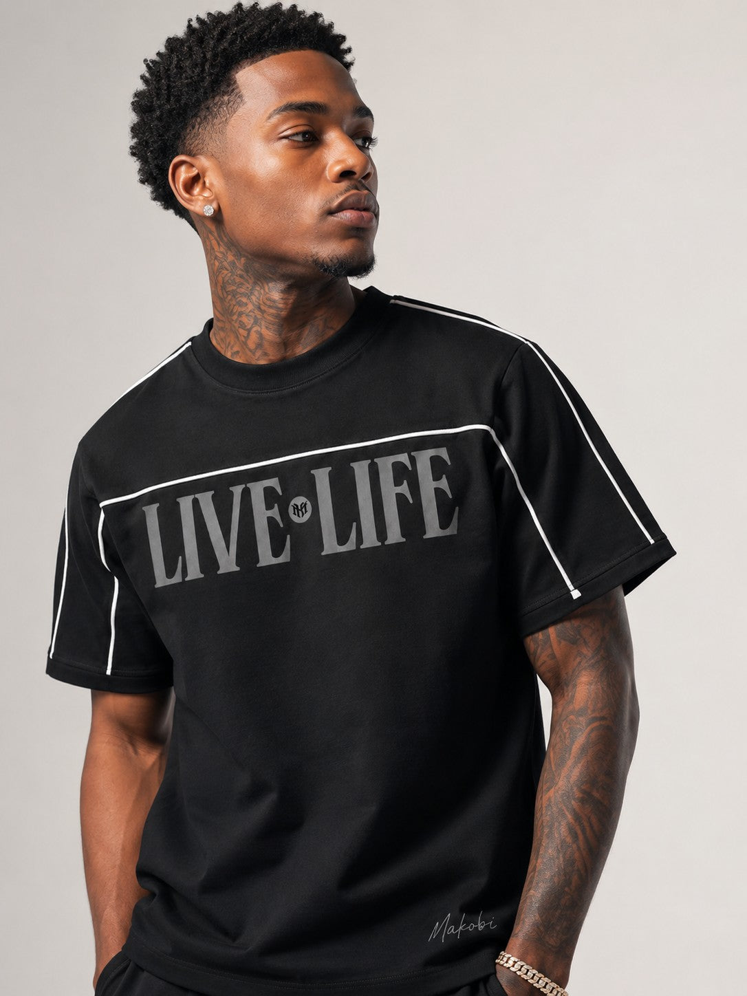 M459 Live Life T-shirt - Black