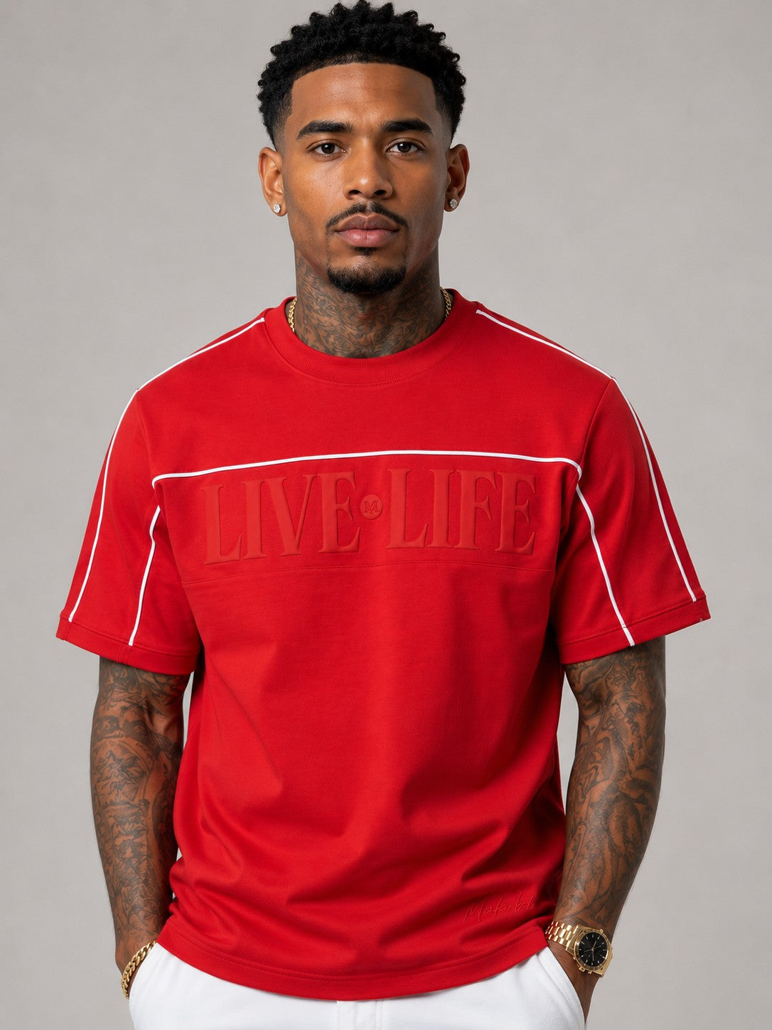 M459 Live Life T-shirt - Red
