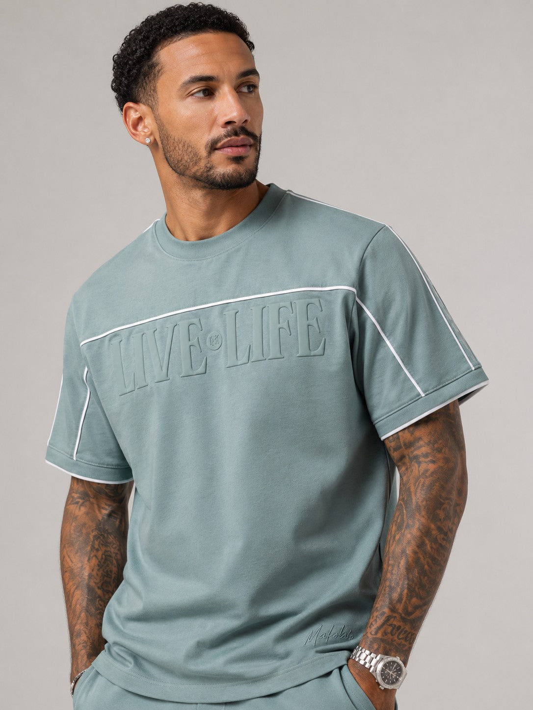 M459 Live Life T-shirt - Teal
