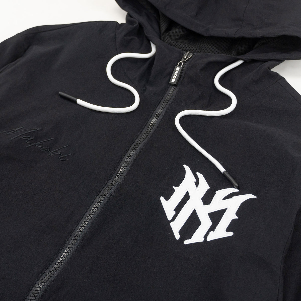 M4634 Adorni Zip Up Hoodie - Black