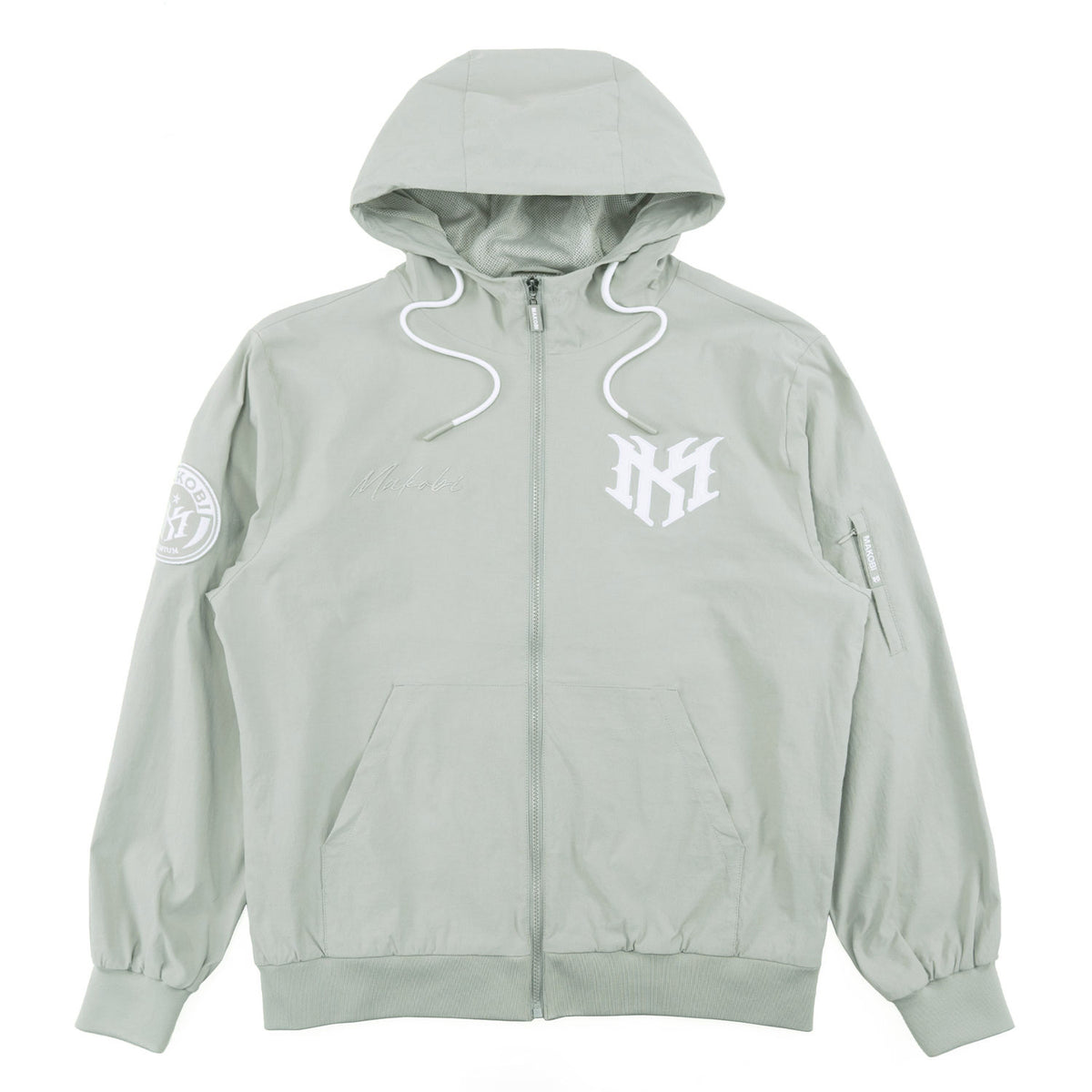 M4634 Adorni Zip Up Hoodie - Gray