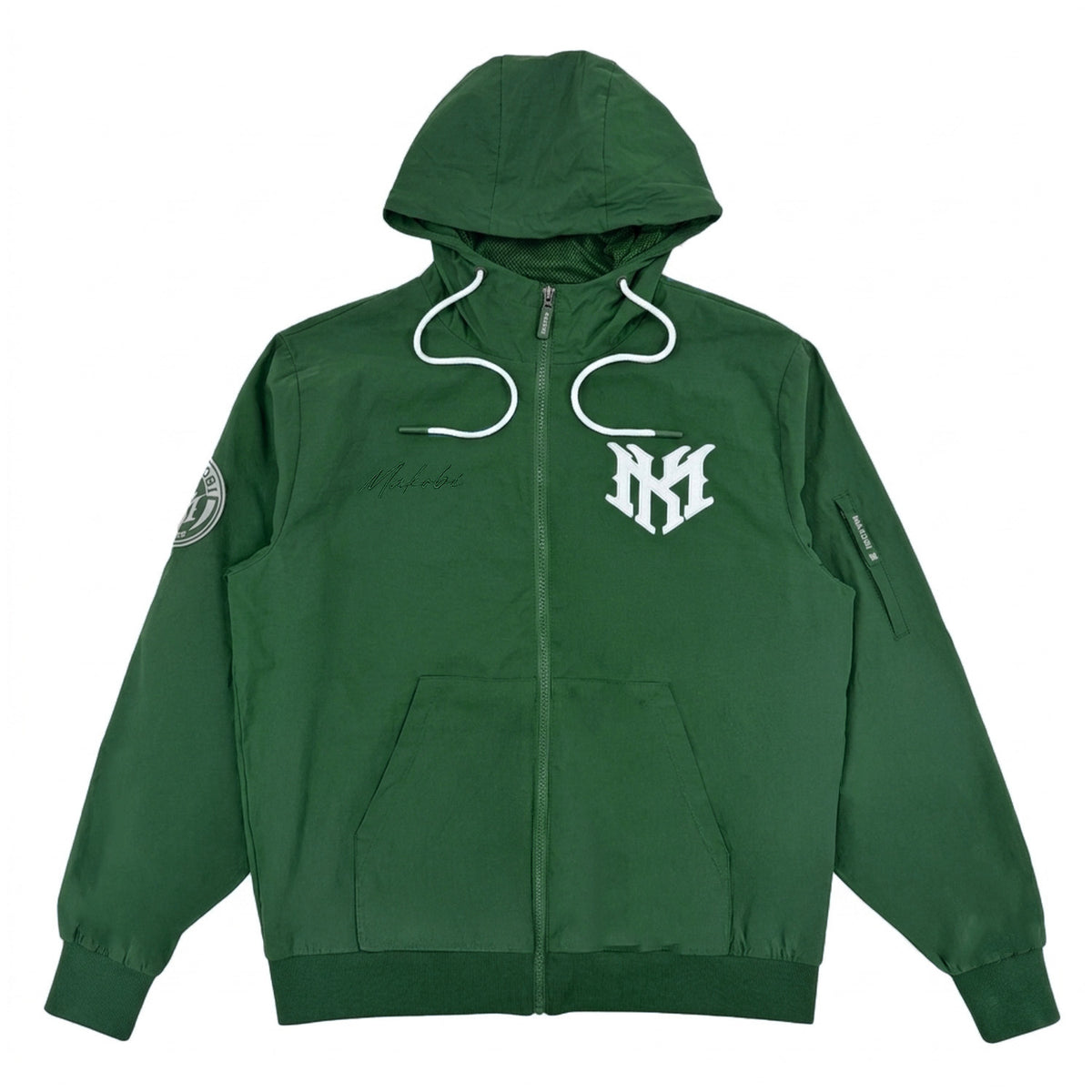 M4634 Adorni Zip Up Hoodie - Hunter Green