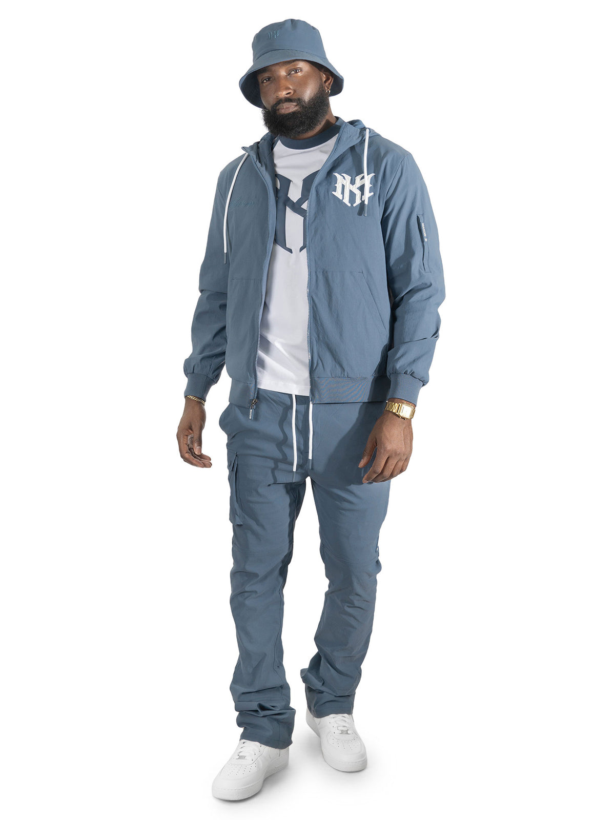 M4634 Adorni Zip Up Hoodie - Midnight Blue