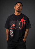 Makobi M471 Dolore Pain Oversized Tee in Black (NOT SOLD SEPARATELY - Add M671 Shorts to your Cart)