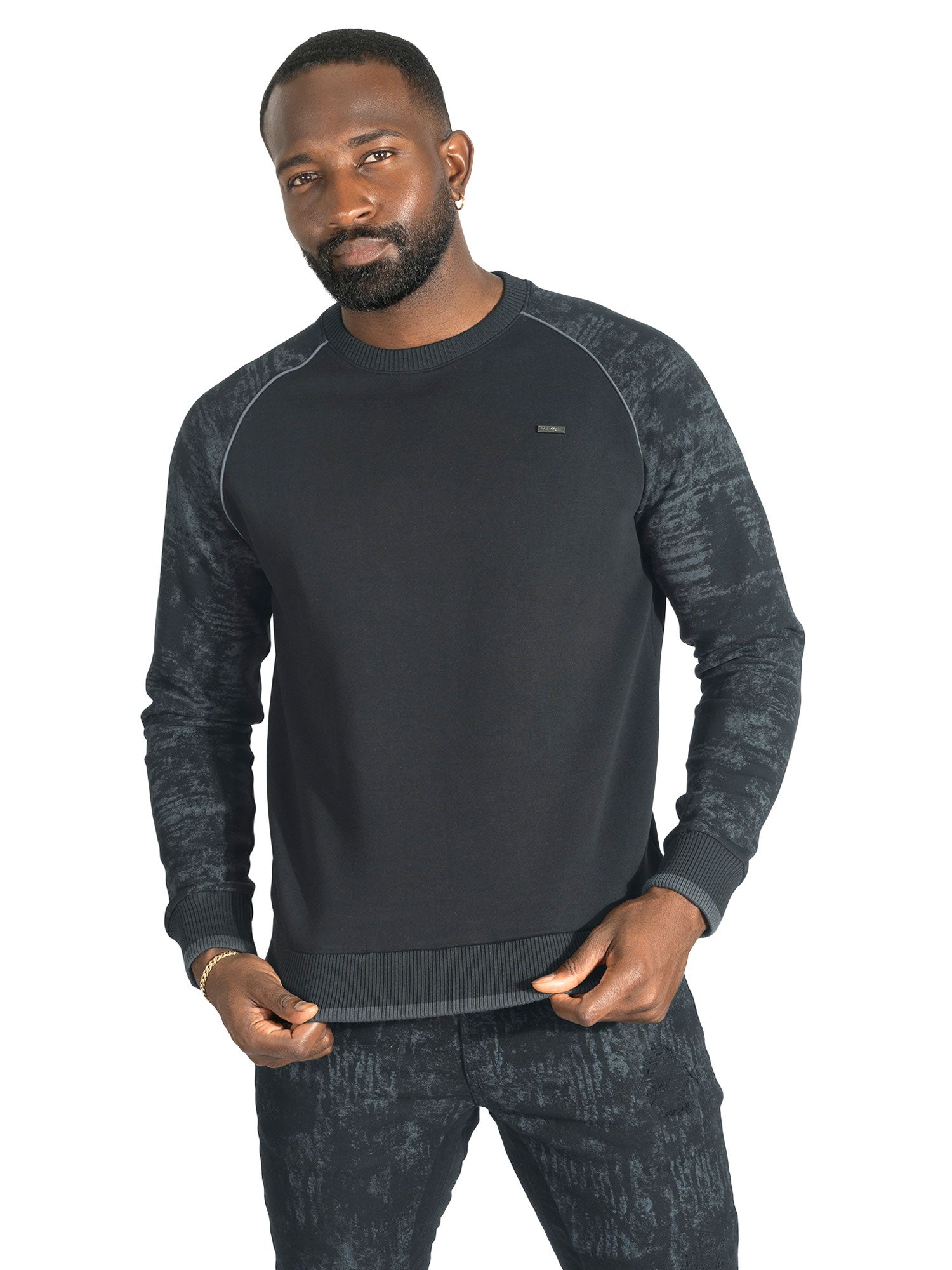 Sweatshirt | M4902 Bernardi Crewneck - Black