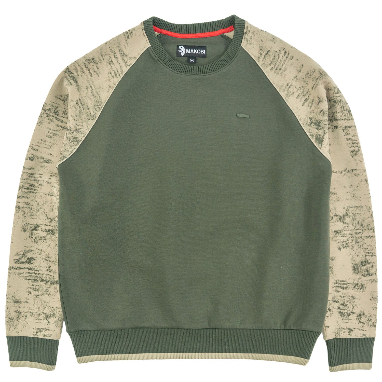 Makobi M4902 Bernardi Crewneck in Olive, view 4