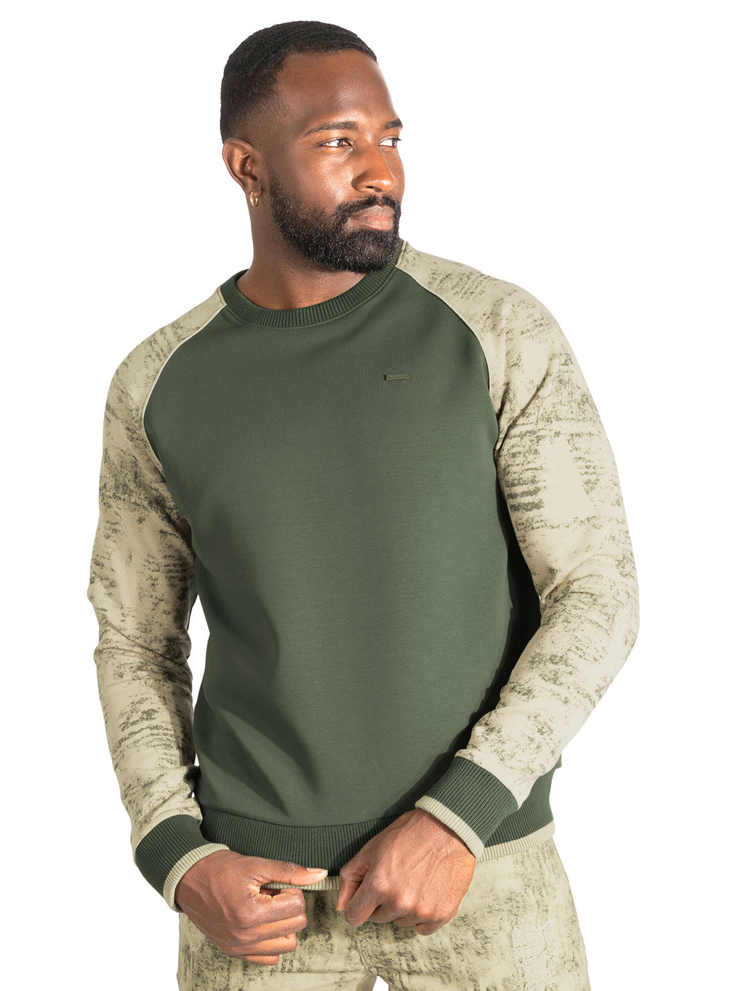 Sweatshirt | M4902 Bernardi Crewneck - Olive
