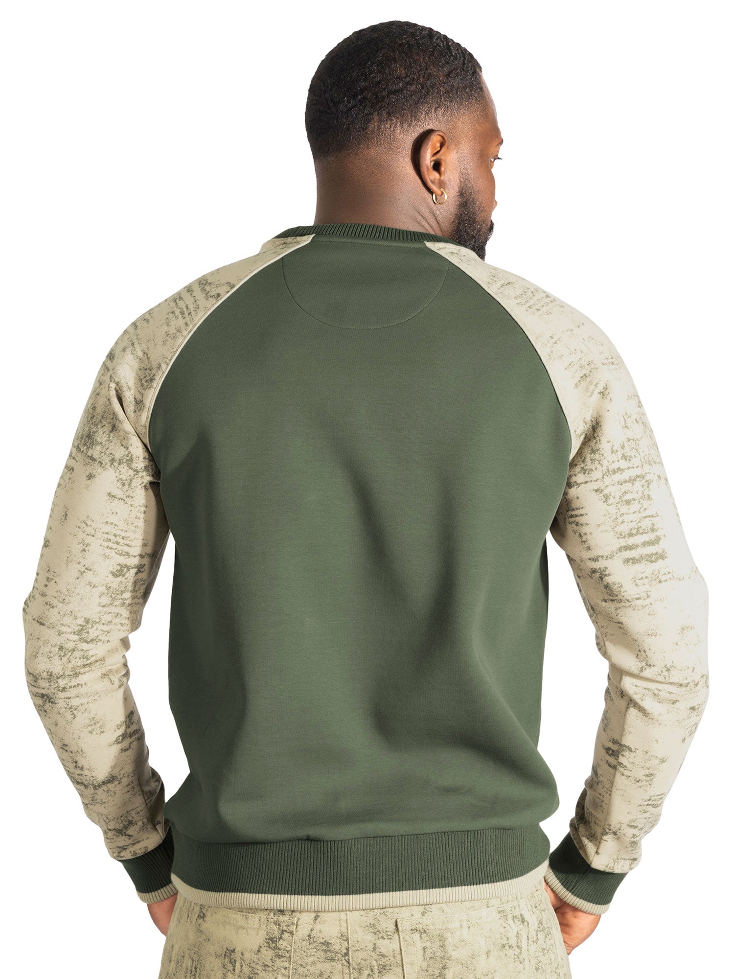 Makobi M4902 Bernardi Crewneck in Olive, view 3