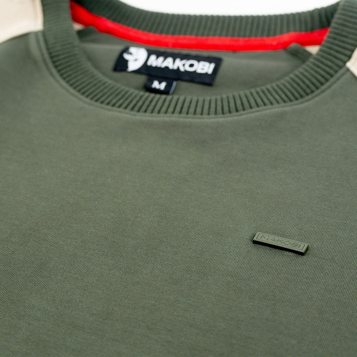 Makobi M4902 Bernardi Crewneck in Olive, view 6