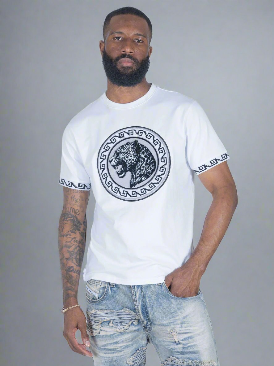 Makobi M490 Pantera Tee in White, view 2