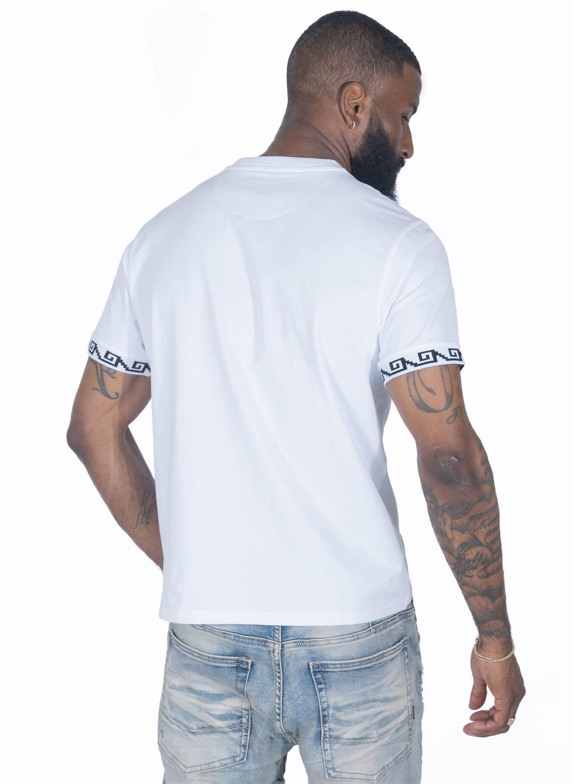 Makobi M490 Pantera Tee in White, view 4