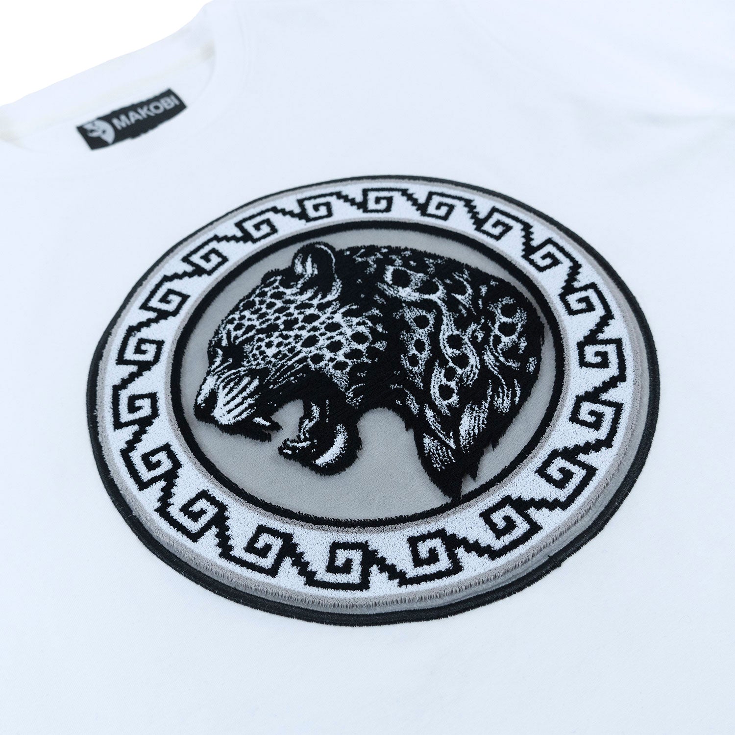 Makobi M490 Pantera Tee in White, view 5