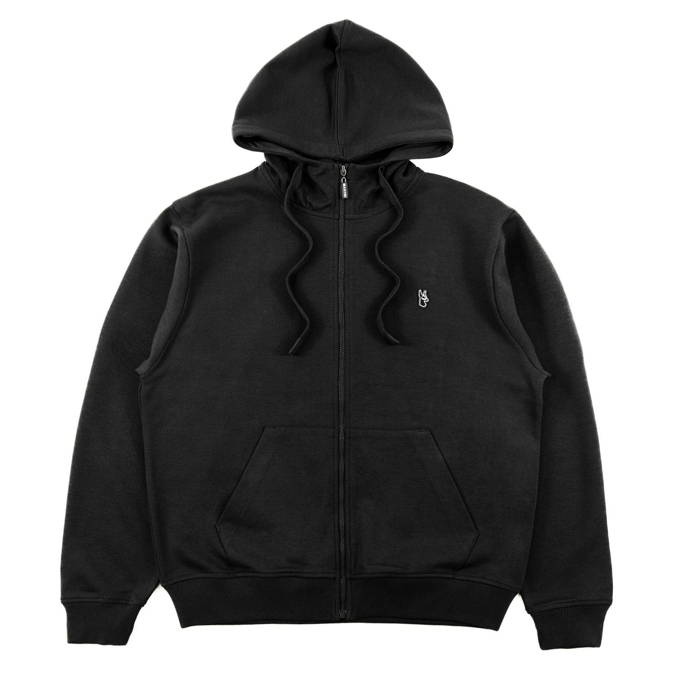 M5335 Essential Fleece Zip Up Hoodie - Black