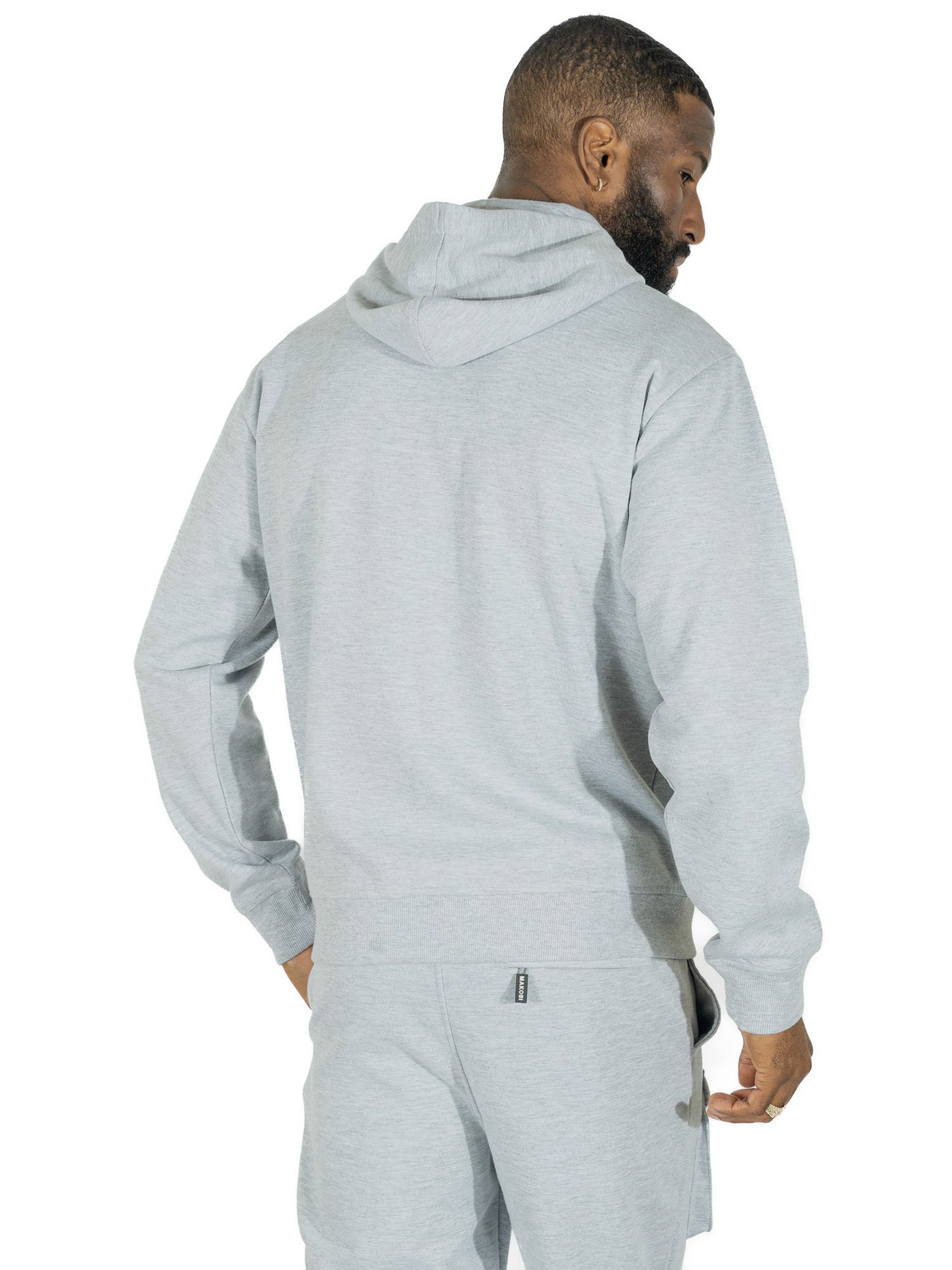 M5335 Essential Fleece Zip Up Hoodie - Gray