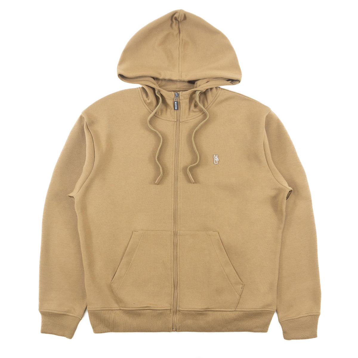M5335 Essential Fleece Zip Up Hoodie - Mocha