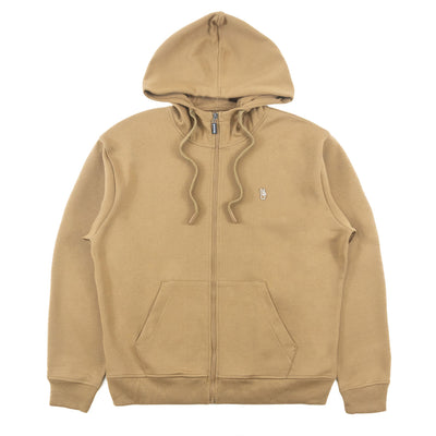 M5335 Essential Fleece Zip Up Hoodie - Mocha