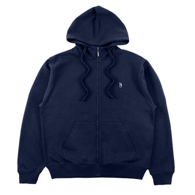 M5335 Essential Fleece Zip Up Hoodie - Navy