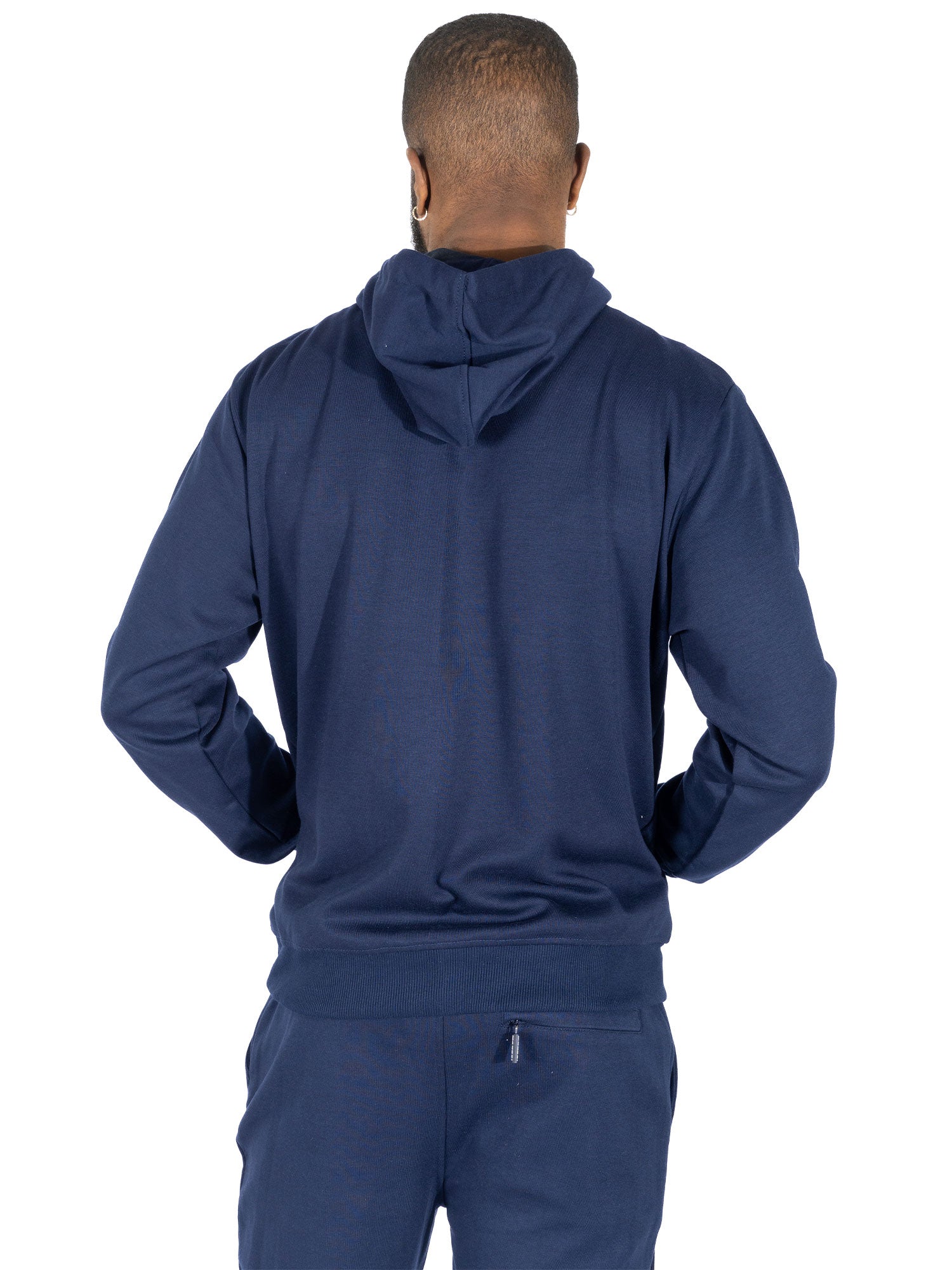 M5335 Essential Fleece Zip Up Hoodie - Navy