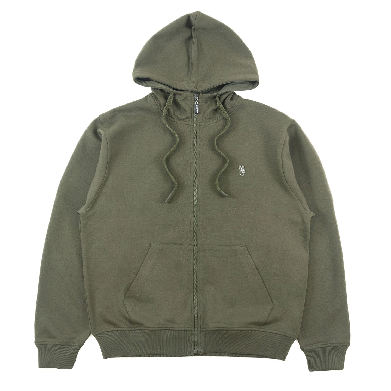 M5335 Essential Fleece Zip Up Hoodie - Olive