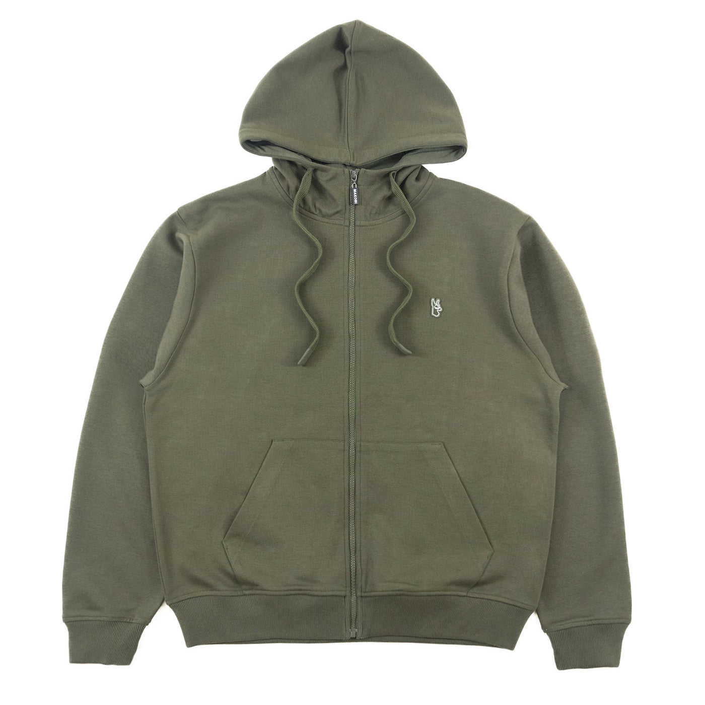 M5335 Essential Fleece Zip Up Hoodie - Olive