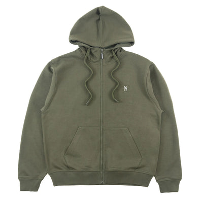 M5335 Essential Fleece Zip Up Hoodie - Olive