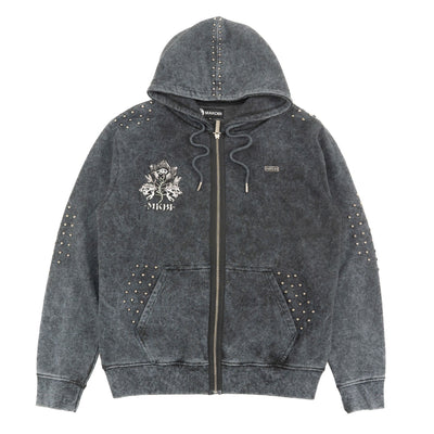 Hoodie | M5345 Bianco Zip Up - Black