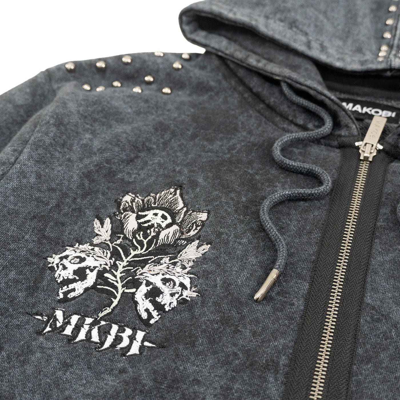 Hoodie | M5345 Bianco Zip Up - Black